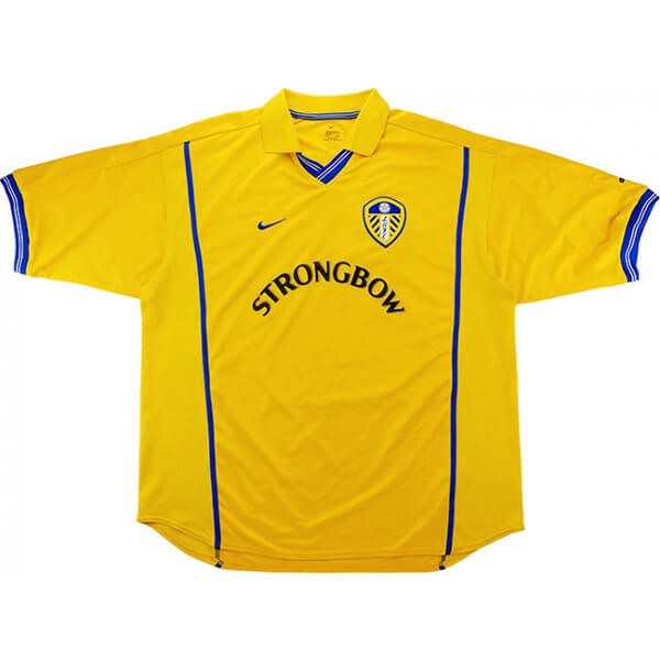 Tailandia Camiseta Leeds United Primera equipación Retro 2000 2002 Amarillo